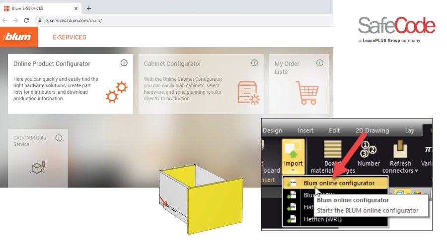 MySafeCode's tweet image. The BLUM Online Product configurator is now available in Palette CAD!
#palettecad #create #design #safecode #woodtech #woodtechnology #BLUM #onlineproductconfigurator