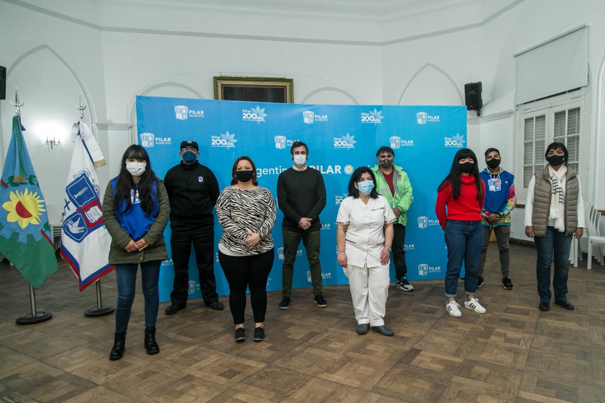FedericoAchaval's tweet photo. Hoy recibimos a nuestros héroes en esta pandemia: los trabajadores municipales que todos los días ponen el cuerpo para cuidarnos y darle batalla al COVID-19. https://t.co/JZUHY6qGCo