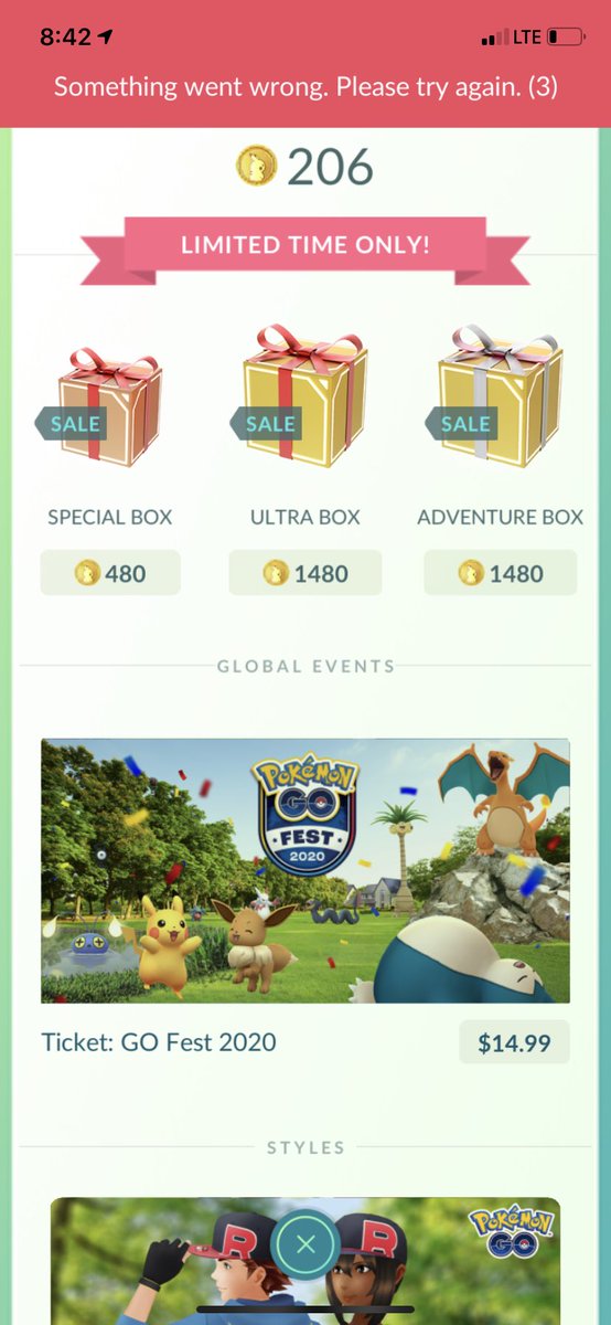nathanep's tweet photo. @NianticHelp @NianticLabs @PokemonGoApp I’m trying to purchase my Pokémon go fest ticket and keep getting an error message any suggestions https://t.co/7Lga4QtG4v