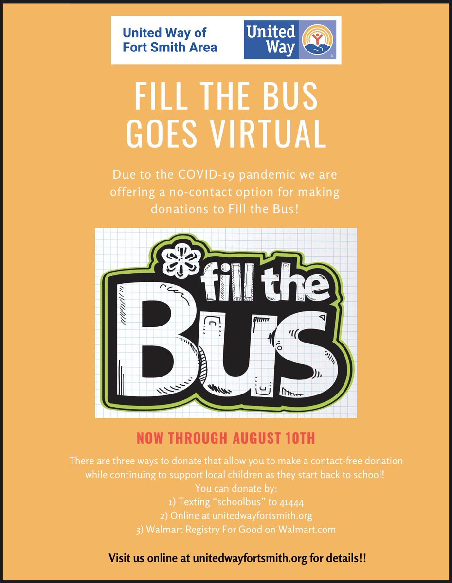vbhscheer's tweet photo. Due to COVID-19 our spirit teams will not be able to participate in Fill the Bus as we normally do, BUT there is a virtual option! If you can, please follow the instructions on the flyer attached and donate! Also, please SHARE! Thanks in advance! #SpreadLoveNotGerms #FillTheBus https://t.co/jk7uZVG92b