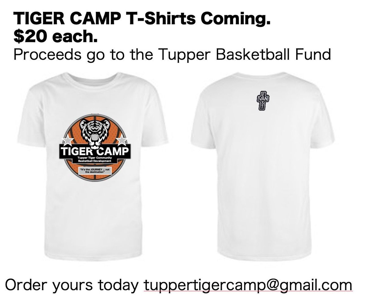 NEW T-shirts coming ... but only available to our camp participants!