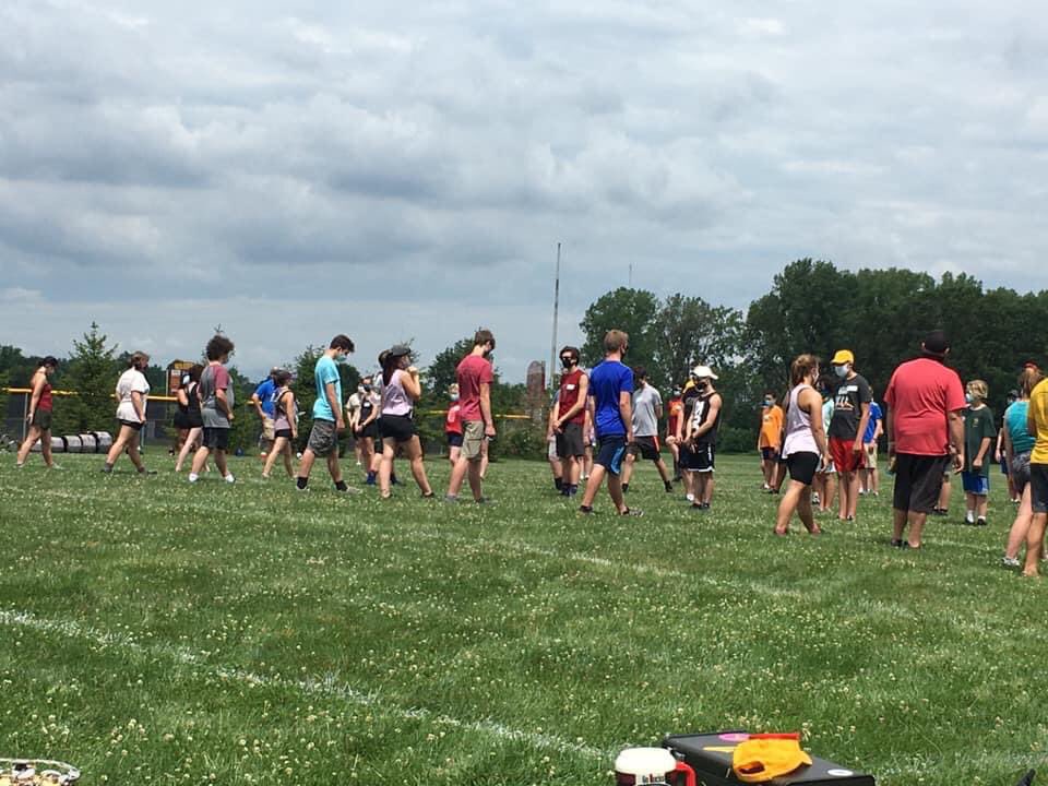 WNHSBands's tweet photo. It is so good to be together again. #PreCamp #NHSYes https://t.co/6NuCpKkKPl