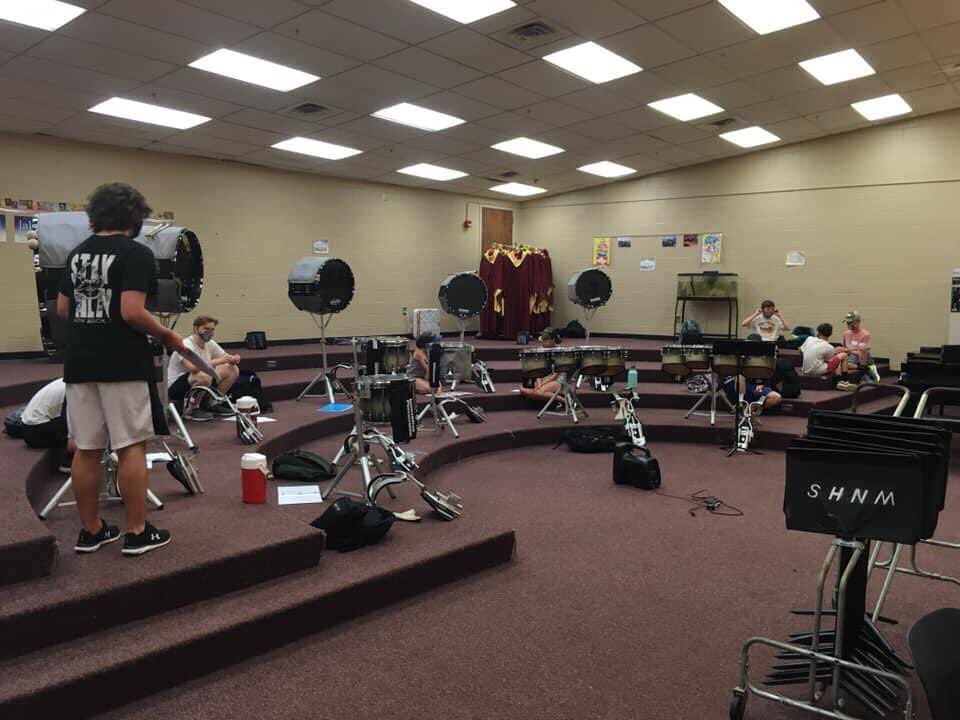 WNHSBands's tweet photo. It is so good to be together again. #PreCamp #NHSYes https://t.co/6NuCpKkKPl