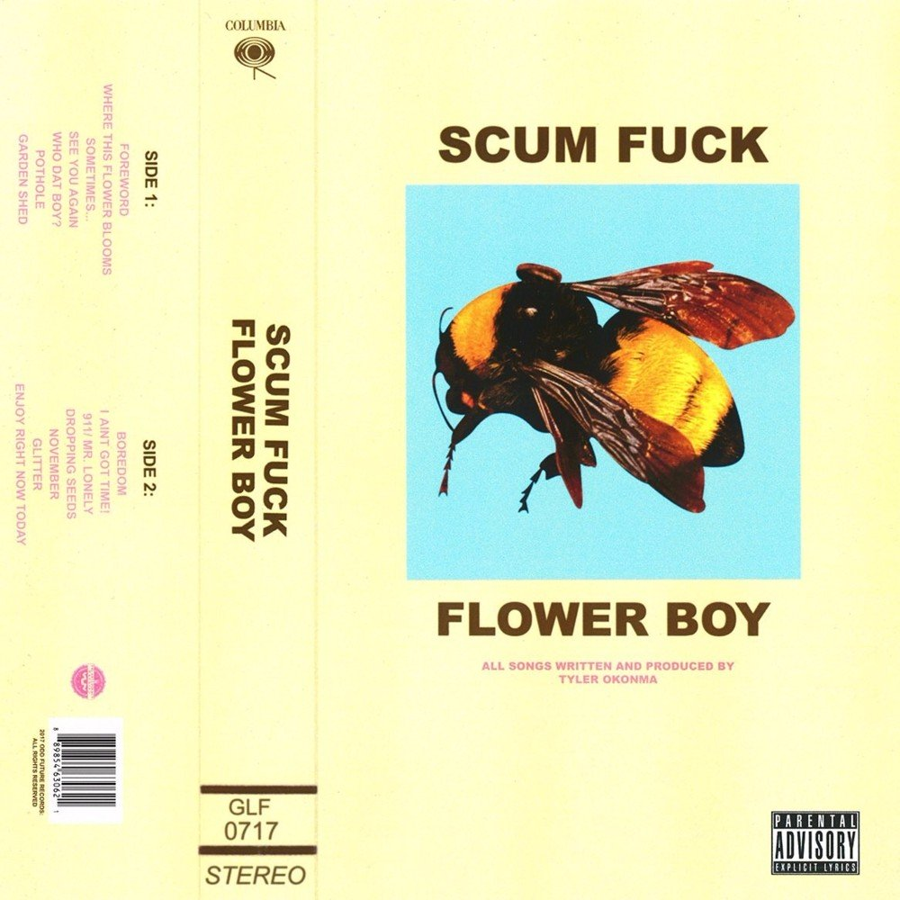 3 years ago today, Tyler The Creator released his 'Flower Boy' album.