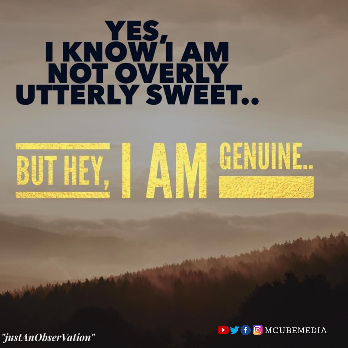 mcubemedia's tweet photo. Hey I am genuine!!!
#sweet #mcubemedia #compromise #justanobservation #relation #people #quotes #manrajmarhalamedia #judgement #nature #reality #friendship #hypocrisy #family #observation #positivity #lovefreedom #genuine #talksense #facts #love #amazing #generaladvice https://t.co/RtDqPAZCEo
