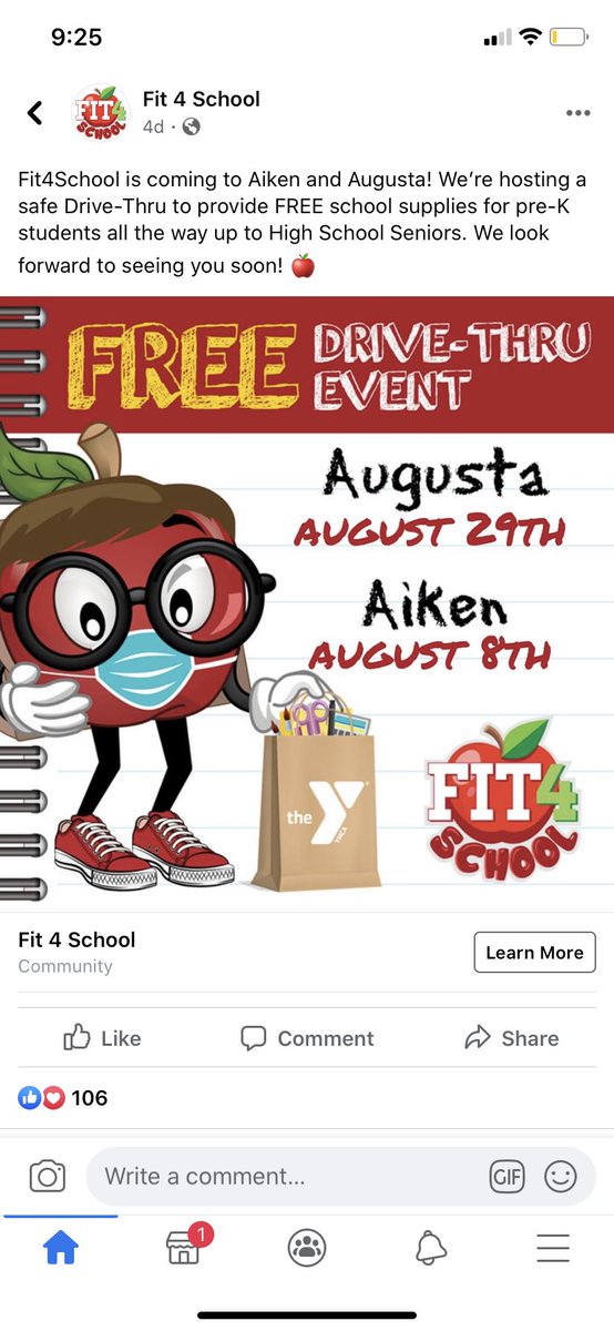 The Aiken County YMCA in Graniteville is hosting a Fit 4 School event August 8. Free health screenings, school supplies, and haircuts. 
<a href="/AikenPublicSch/">AikenCoPublicSchools</a> <a href="/RosierMichael/">Mike Rosier</a>