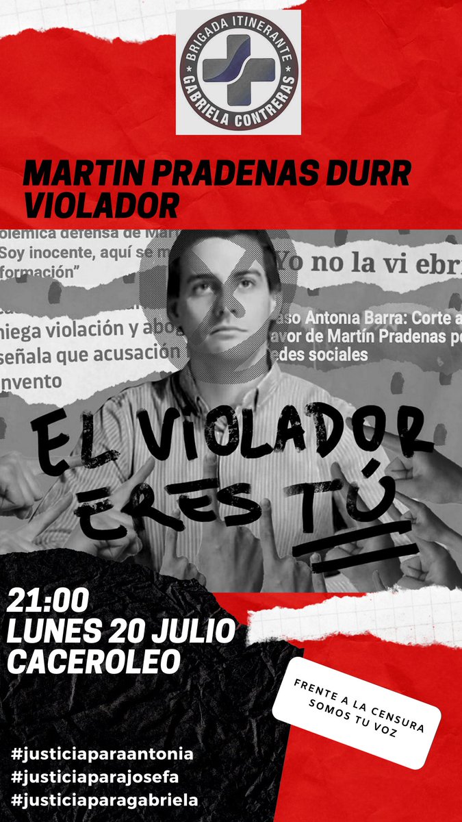 BrigadaCalama's tweet photo. SIN CONSENTIMIENTO ES VIOLACION 
#JUSTICIAPARAGABRIELA
#NOMASAFP
#PRADENAS 
#JUSTICIAPARAANTONIA
#SinLetraChica https://t.co/Ye1LsW87TF