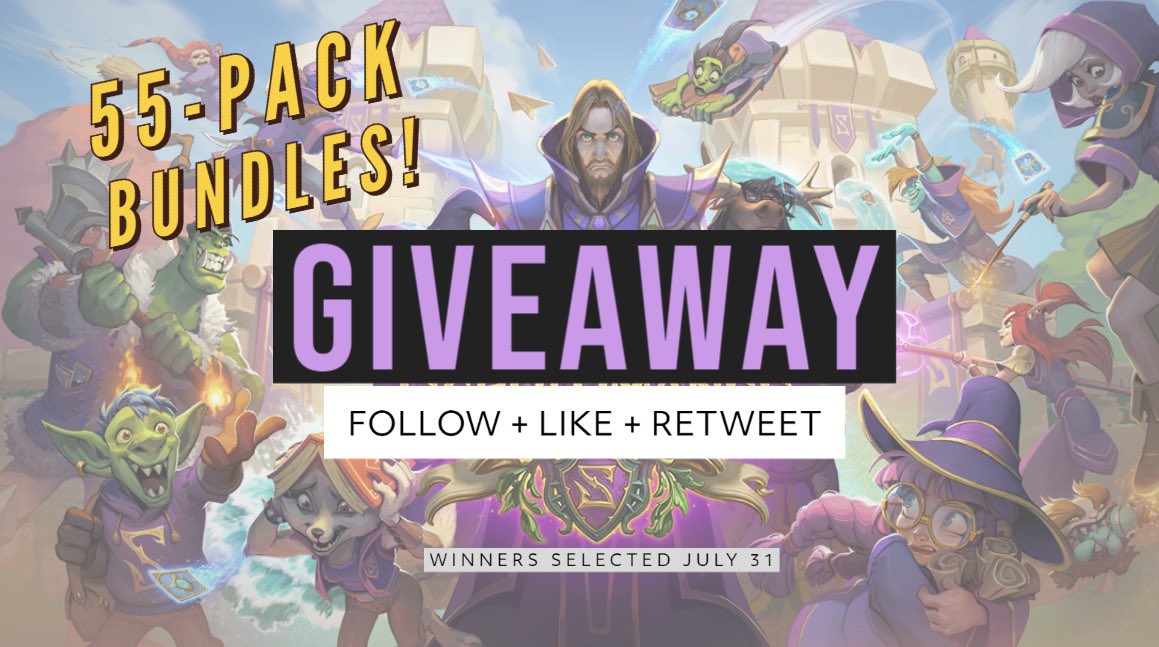 Hey everyone!! Another giveaway for your timeline...

🧙🏻‍♀️ FOLLOW
🧙🏽 LIKE 
🧙🏿‍♂️ RETWEET 

SCHOLOMANCE ACADEMY BUNDLES provided by Blizzard. Winners chosen 7/31. 

GOOD LUCK 🍀