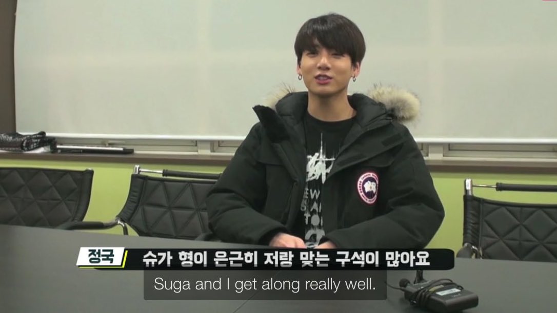 when jungkook was asked who they wish to travel with, he answered yoongi :(