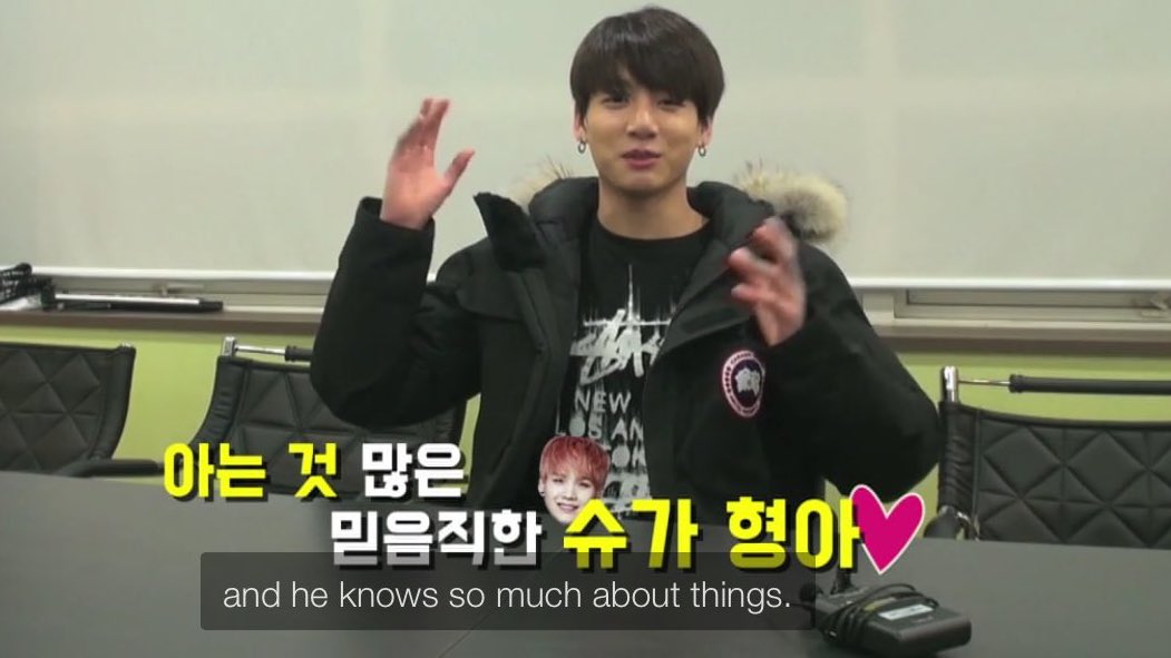 when jungkook was asked who they wish to travel with, he answered yoongi :(