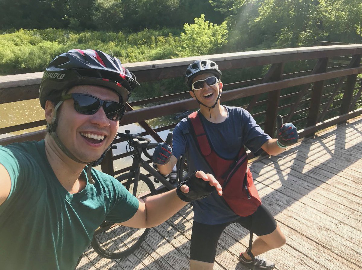 The past and current presidents of RUCC... Mitchell Mohorovich and Luis Zugasti! 🚴🏼🚴🏼‍♂️