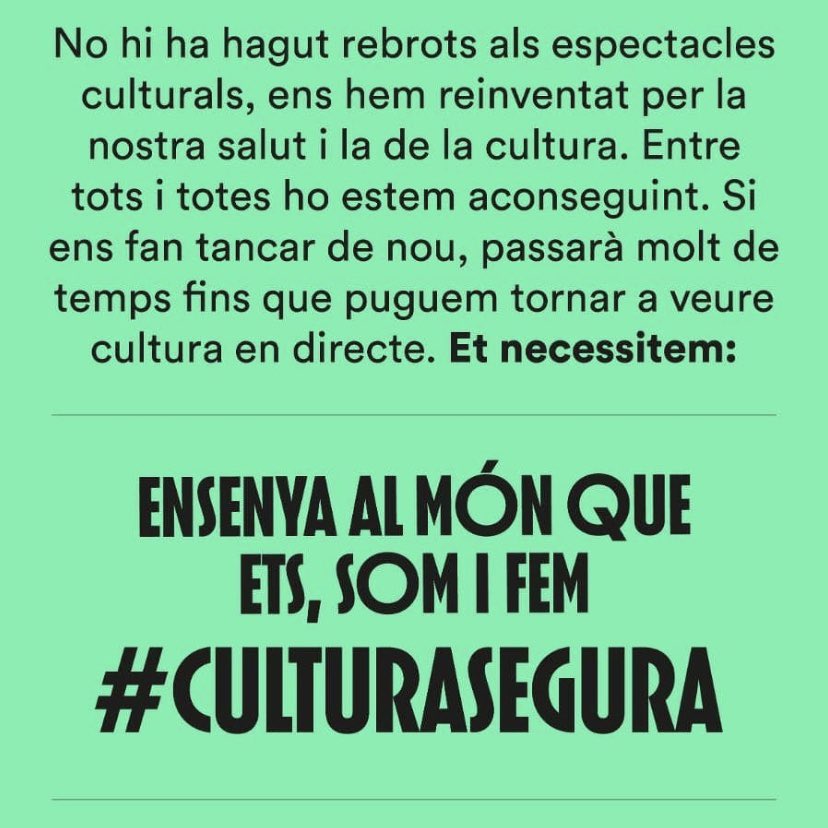 tonisodevila's tweet photo. #culturasegura #LaCulturaÉsSegura https://t.co/IrdugSU62W
