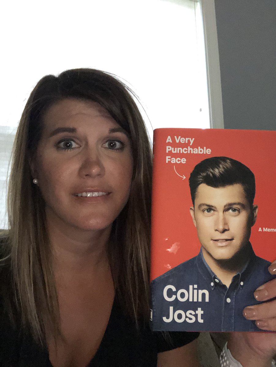 volsHannah's tweet photo. I’m continuously laughing out loud at this book. @ColinJost #AVeryPunchableFace https://t.co/VrBSKgCwmI