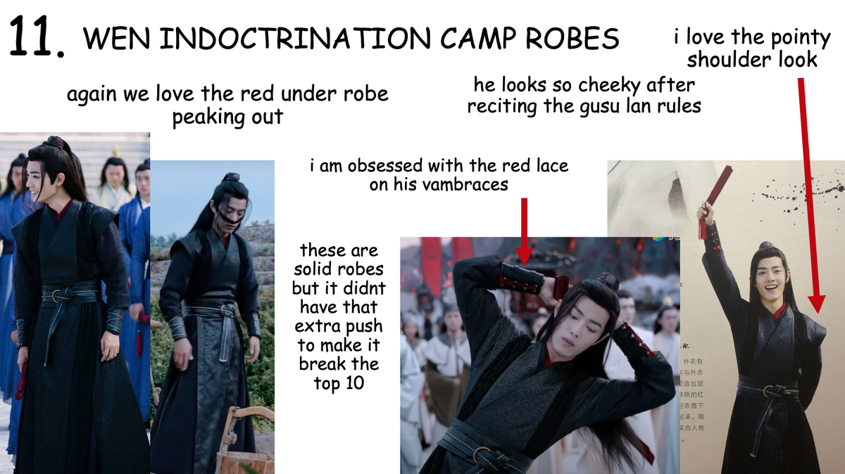 14-11 honestly wwx has very few bad robes so we have already hit some cute ones