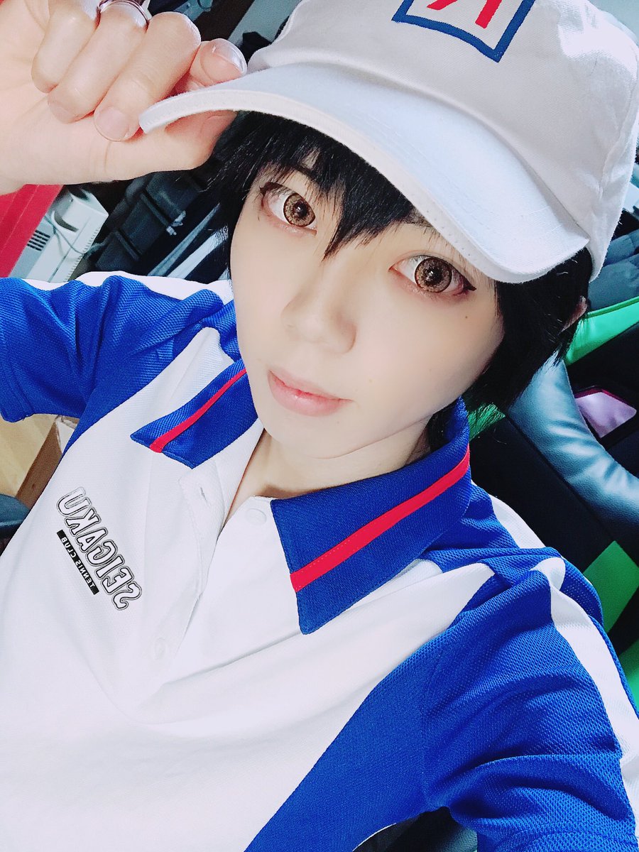 cosplaystaff312's tweet photo. 今月の新しい衣装は、越前リョーマにしましたー😊

 #新しい衣装 https://t.co/gV5coU38tk