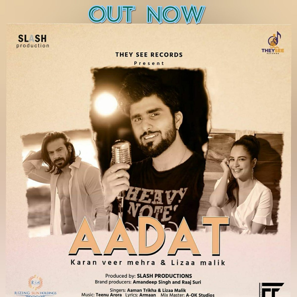AamanTrikha's tweet photo. My Latest Single - AADAT - is out now !
https://t.co/VK5lraljmu
#Aadat @KaranVeerMehra
@lizaalmalik #AamanTrikha #NitishTrikha @Slashprod @teenu_arora #armaanarora @moushumii #raajsuri #aokstudios #theyseerecords #fashionfinesse #amandeepsingh #shotonsmartphone #editlayers https://t.co/a2OUs2fax2