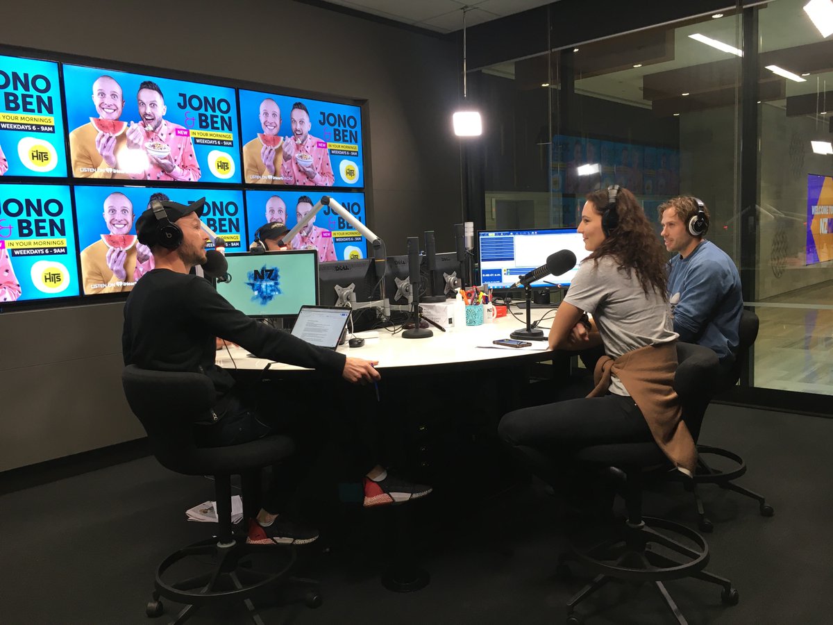 Great to have sevens legend Tim Mikkelson and netball star Karin Burger on @thehitsnz talking about the Cadbury Donate Your Kit initiative. Look out for the <a href="/Cadbury_NZ/">Cadbury New Zealand</a> 'Donation Block' in partnership with <a href="/KidsCanNZ/">KidsCanNZ</a> which will help more Kiwi kids experience the benefits of sport
