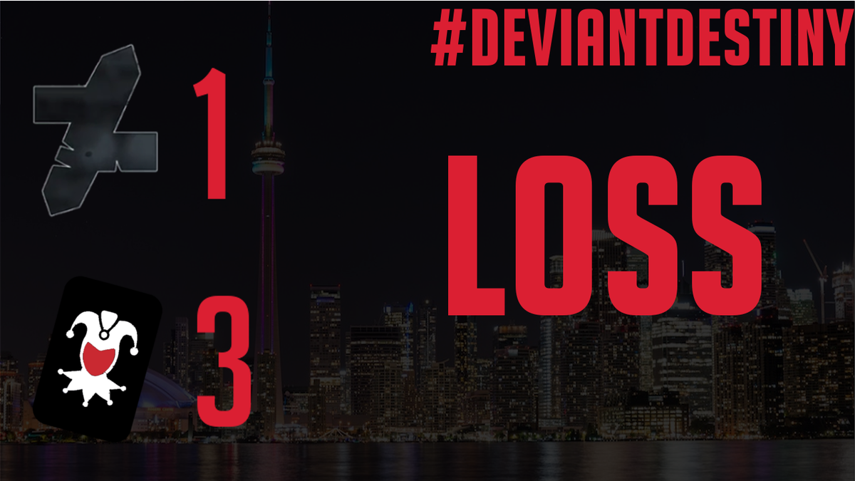 TorontoDeviant's tweet photo. We lose our match against the @shanghaishenan1 3 - 1. Very good team that should be on everyone's radar. We come back stronger Thursday in our match against the Seoul Strikers. GGs #DeviantDestiny https://t.co/KXcsxDWDum