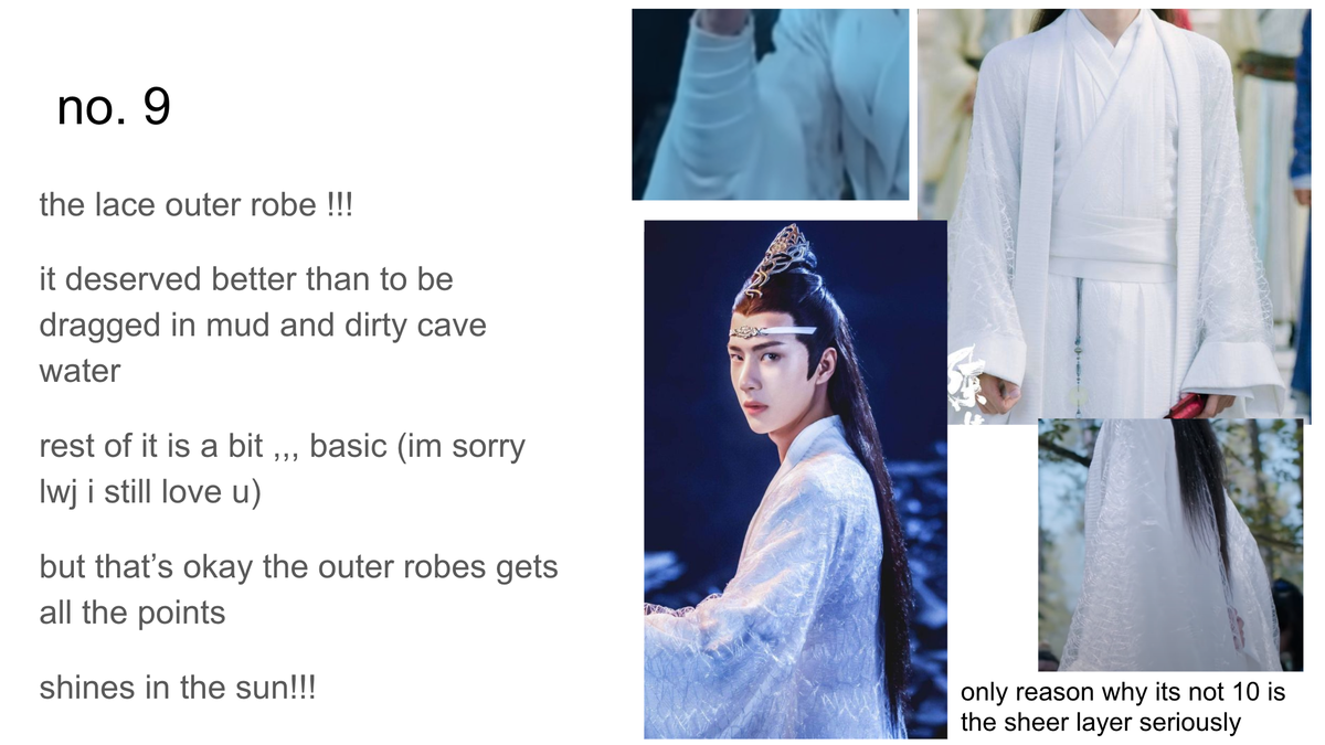 alright so to go with  @gusucloudz wwx outfit ranking (which u should go check out) here is MY not-as-detailed lwj outfits ranking let's go