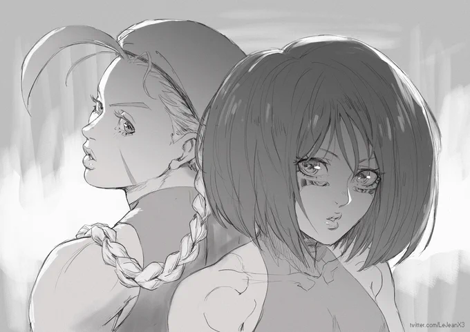 この二人は瓜二つだね!
The long lost sisters.
Done in Procreate.
#Gally #Alita #BattleAngelAlita #銃夢 #StreetFighter #cammy

https://t.co/YGUZVQVhKw 