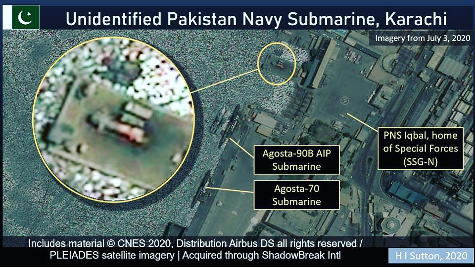 NdaAltaf's tweet photo. Imminent Signs For India; Pakistan Navy Commandos (SSG-N) Have A Full Submarine At Their Disposal

The Pakistani Navy has not shared information on the submarines docked on the quay outside its special forces headquarters in Karachi writes HI Sutton for the Forbes. https://t.co/Mz1hyEAUHQ