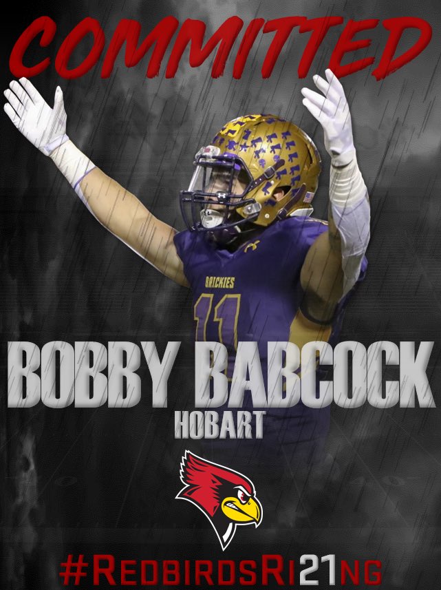 bobbybabcock95's tweet photo. Hobart, Indiana to Normal, Illinois 📍Thank you to everyone who stayed with me through the journey beyond blessed to be in this position #goredbirds #chirpchirp @IndianaPreps @StateChampsIndy @indystar @AllenTrieu @IndianaPreps @Coach_Etheridge @RedbirdFB @Bryan_Ault https://t.co/G2s3wfz034