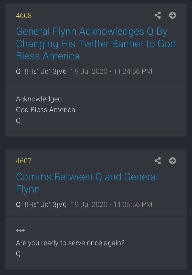 9/ [They] will officially be out of most ammo, other than State Funerals & increasingly hated MSM pushing C0VIDButNKIran/HezbAntiB L MDone1000s to millions of lives saved when the “outrage” starts over the long-awaited arrests @GenFlynn stands readyGod Bless America