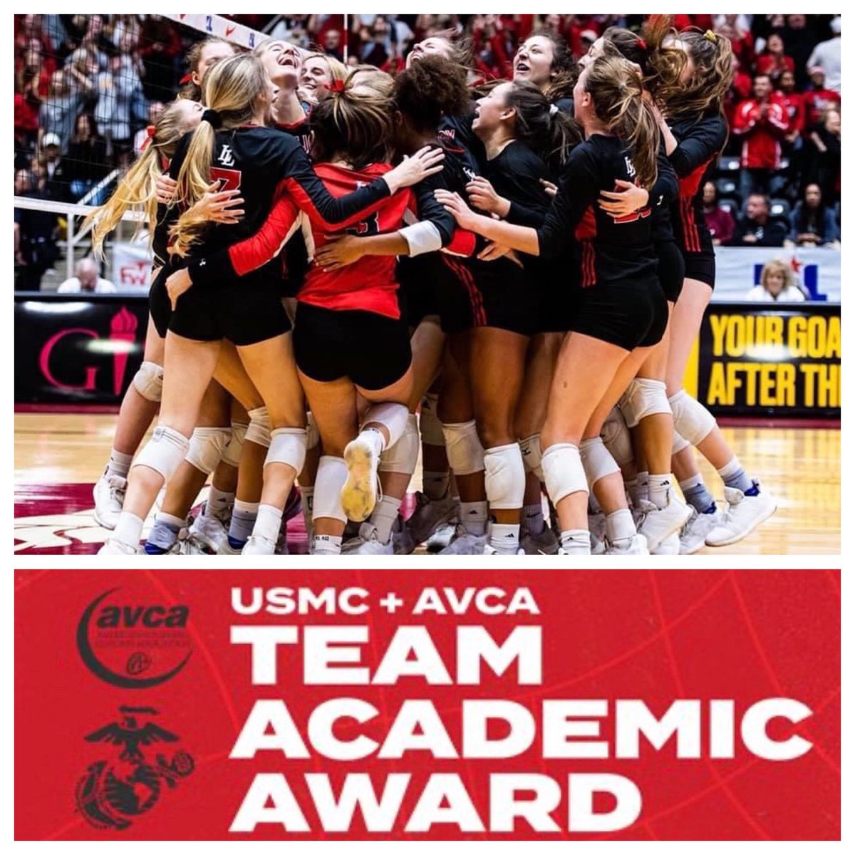 lovejoy_vb's tweet photo. Lovejoy Volleyball is recipient of the USMC and AVCA Team Academic Award.  @leopardvb team GPA was a 3.98.  Champs in the classroom too!! https://t.co/WH3drr1V0U