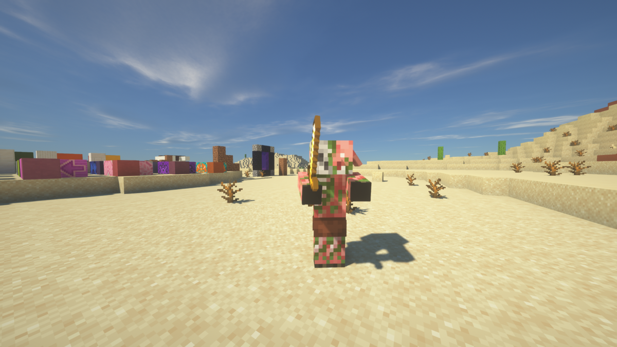 dummyies1's tweet photo. Had a lot of fun today trying out new materials for builds and working on my desert home. Went to the nether for the first time ever and made a little pig friend! Also died...😅 https://t.co/ITWEQYOjLR