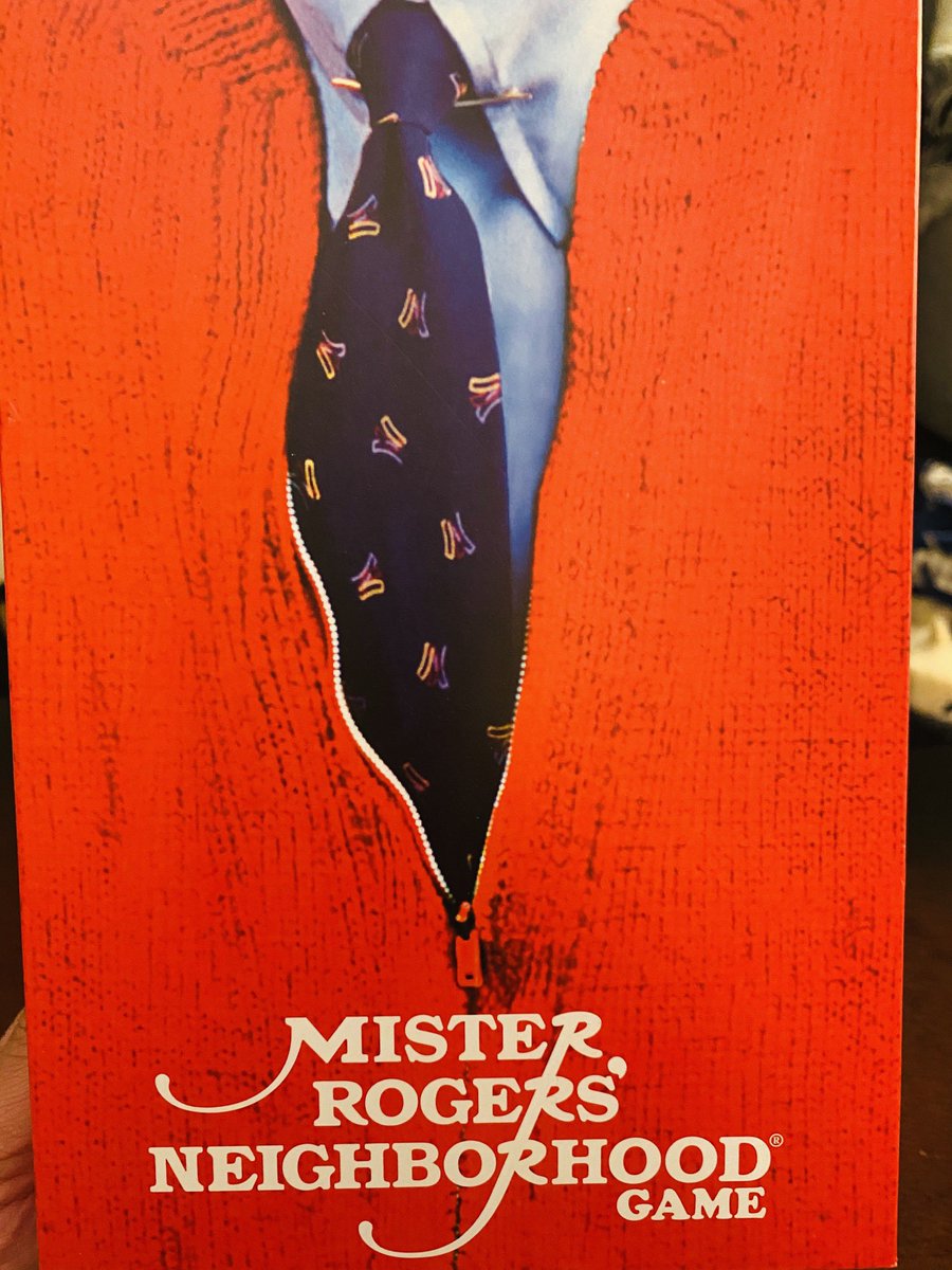 aantonyjames's tweet photo. Picked up this #cardgame at #target for half price, glad I did! #misterrogersneighborhoodgame is a fun game for those that grew up with the show! #danielstripedtiger and #kingfridayxiii can help, while the 🛑 impedes your progress! #trolley helps too! #misterrogers #boardgames https://t.co/7KGwkrNI4g