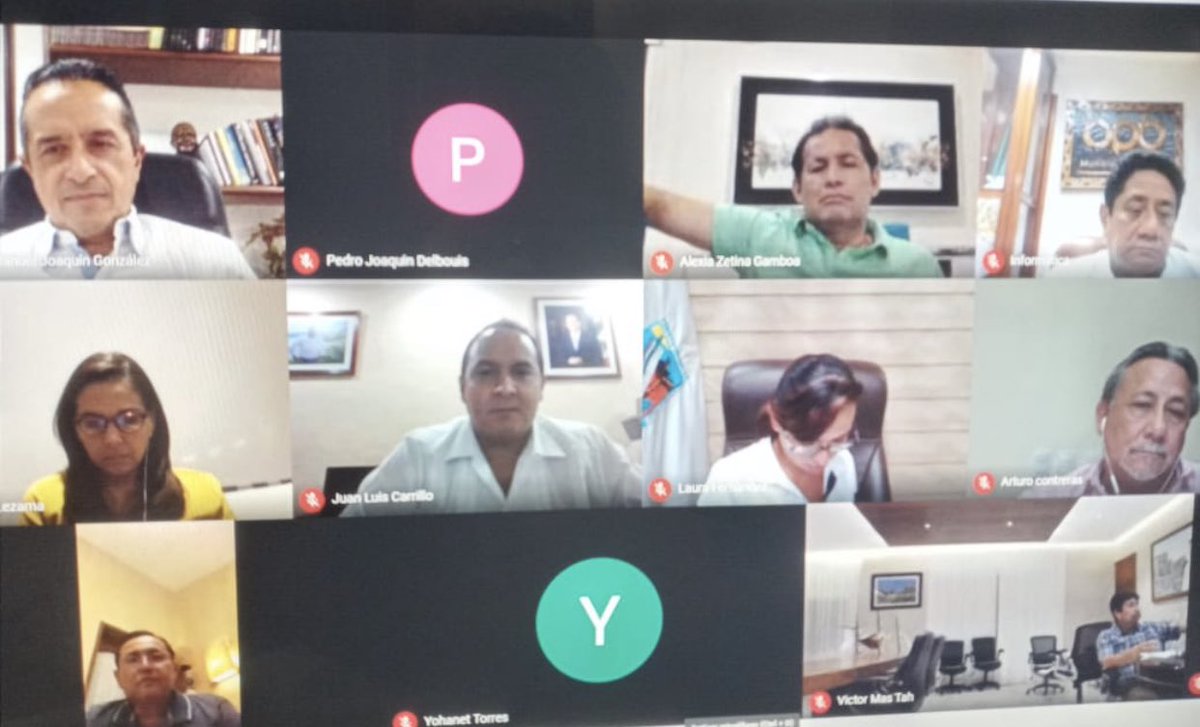 Tuve reunión con las y los Presidentes Municipales de #QuintanaRoo. Combate a #Covid_19, atención a medidas de apoyo a la sociedad. Atención al sargazo. Seguridad. Recuperación económica. Y demás temas. #JuntosSaldremosAdelante