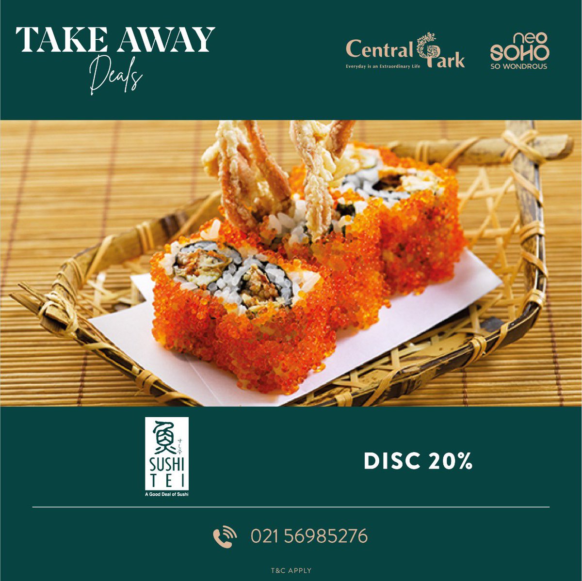 CentralParkMall's tweet photo. Good Morning Central Park Lovers !
-
Enjoy Our Special Take Away Deals only For You.
-
#CENTRALPARKMALL
#CPGOURMET
#foodiesofinstagram
#promo https://t.co/iRwOYCUyJ9