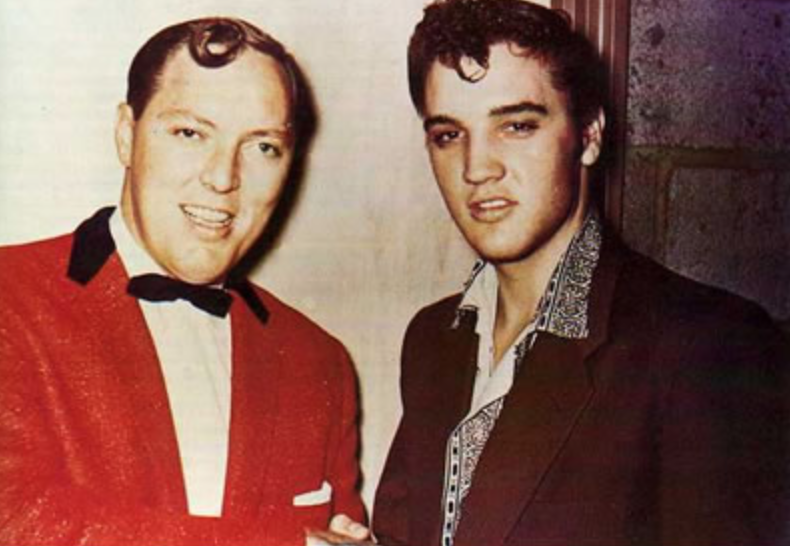 In October of 1955, while on tour, Bill played a few shows with a trio out of Memphis, fronted by a skinny kid originally from Mississippi with dyed brown hair.