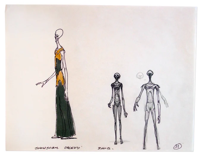 Alien designs by Ralph McQuarrie for a Chevrolet commercial. 
