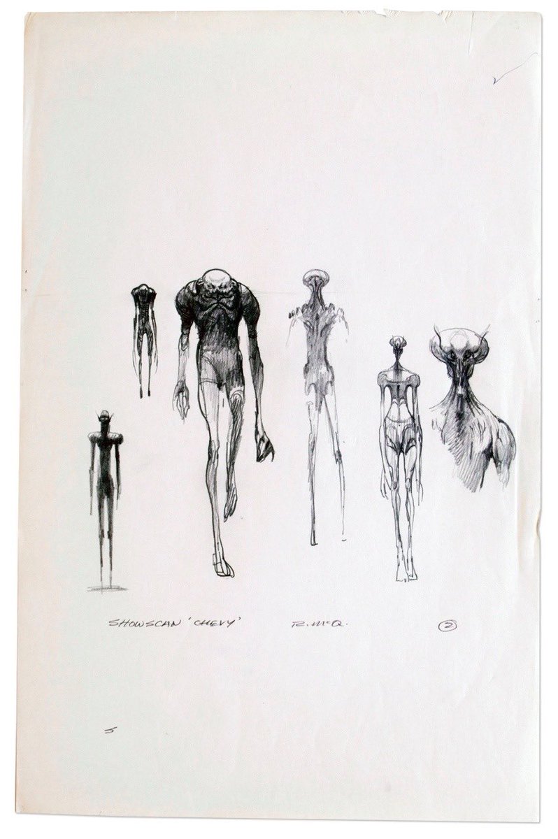 Alien designs by Ralph McQuarrie for a Chevrolet commercial. 