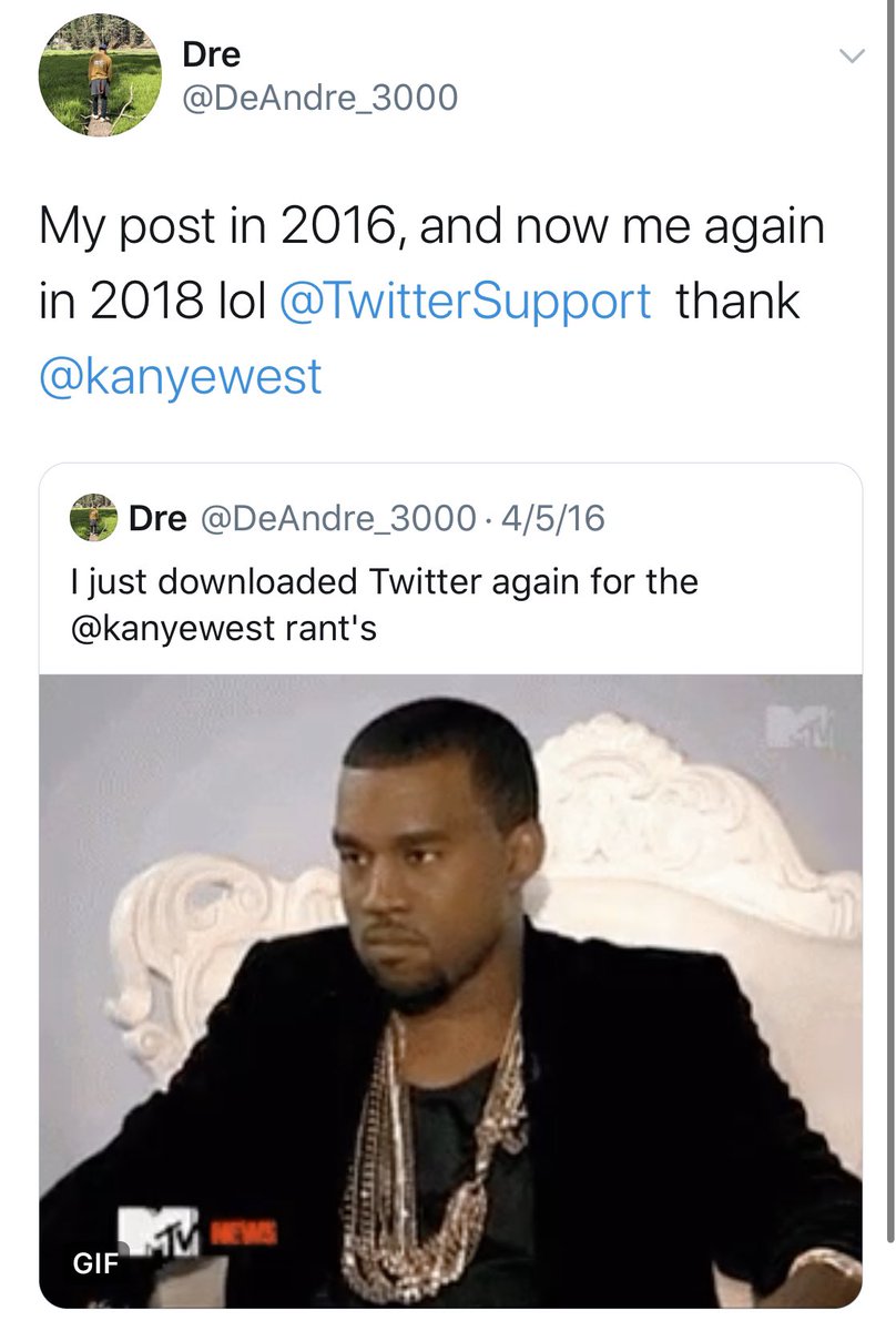 DeAndre_3000's tweet photo. Noticing a trend here: ain’t no CalmYe https://t.co/D6oMMuE9BA