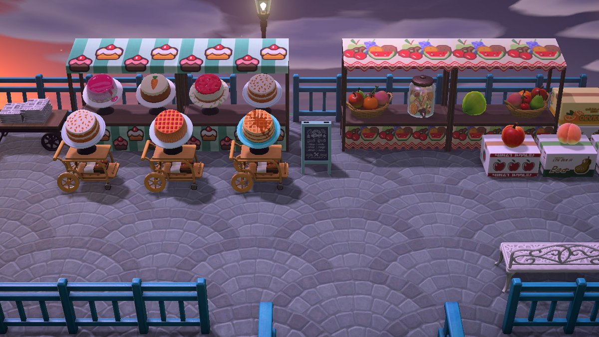 design_acnh's tweet photo. #AnimalCrossing #ACNH #NintendoSwitch shadypines has a great coffee shop, a cake bakery, a pizza place, and a news stand!! #acnhdesign https://t.co/Xbut2M4kJK