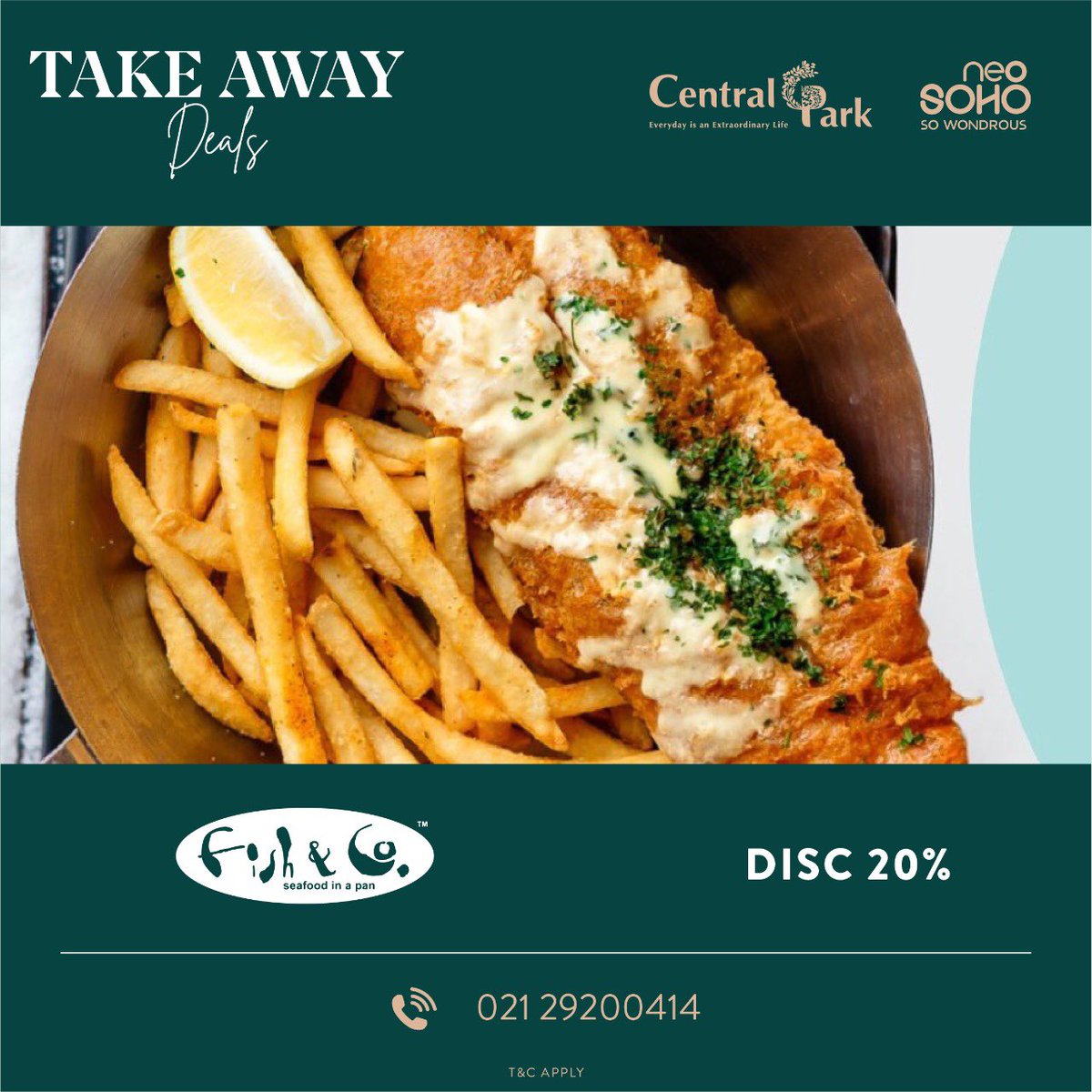 CentralParkMall's tweet photo. Good Morning Central Park Lovers !
-
Enjoy Our Special Take Away Deals only For You.
-
#CENTRALPARKMALL
#CPGOURMET
#foodiesofinstagram
#promo https://t.co/IOKdCwmP3L