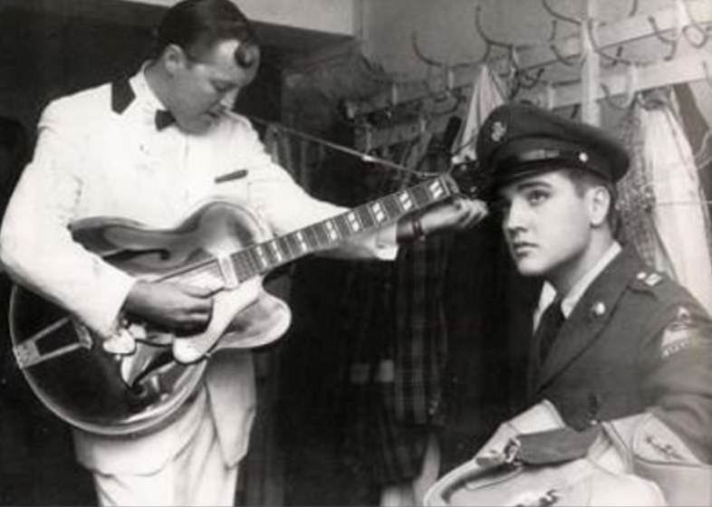 Honestly as much as I am an iconoclast, I gotta give it up to Elvis. Dude not just did his time, he donated his pay, got TVs for the barracks, and even bought everyone in his unit an extra set of utilities. His pal Bill Haley even visited him while playing for the troops.