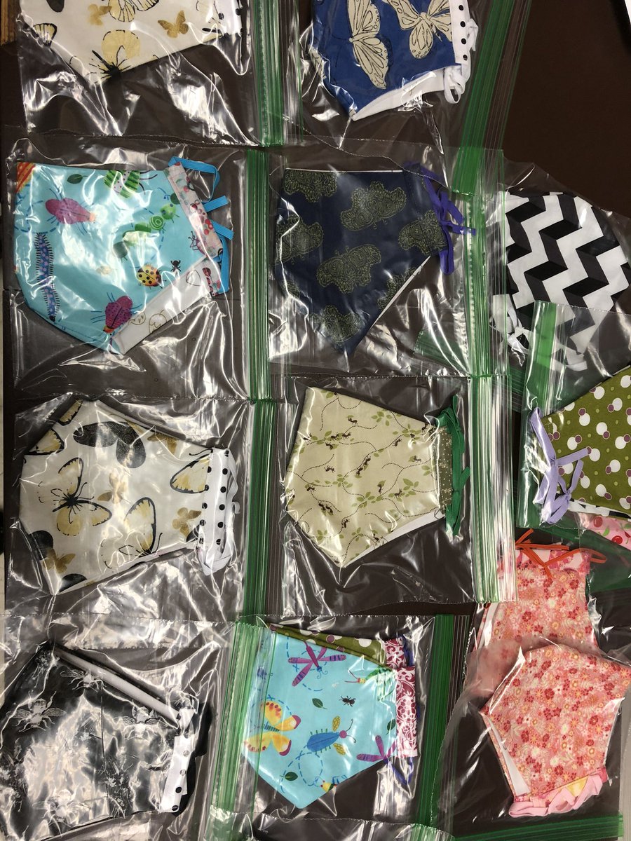Who could refuse face masks with cool insects on them? Made by <a href="/JGillettKaufman/">Jennifer Gillett</a>, thanks to this awesome lady for her kind donation to support #AggieWomeninEntomology. DM me if you need. Protect yourself and support AWE🥰! $5 each.