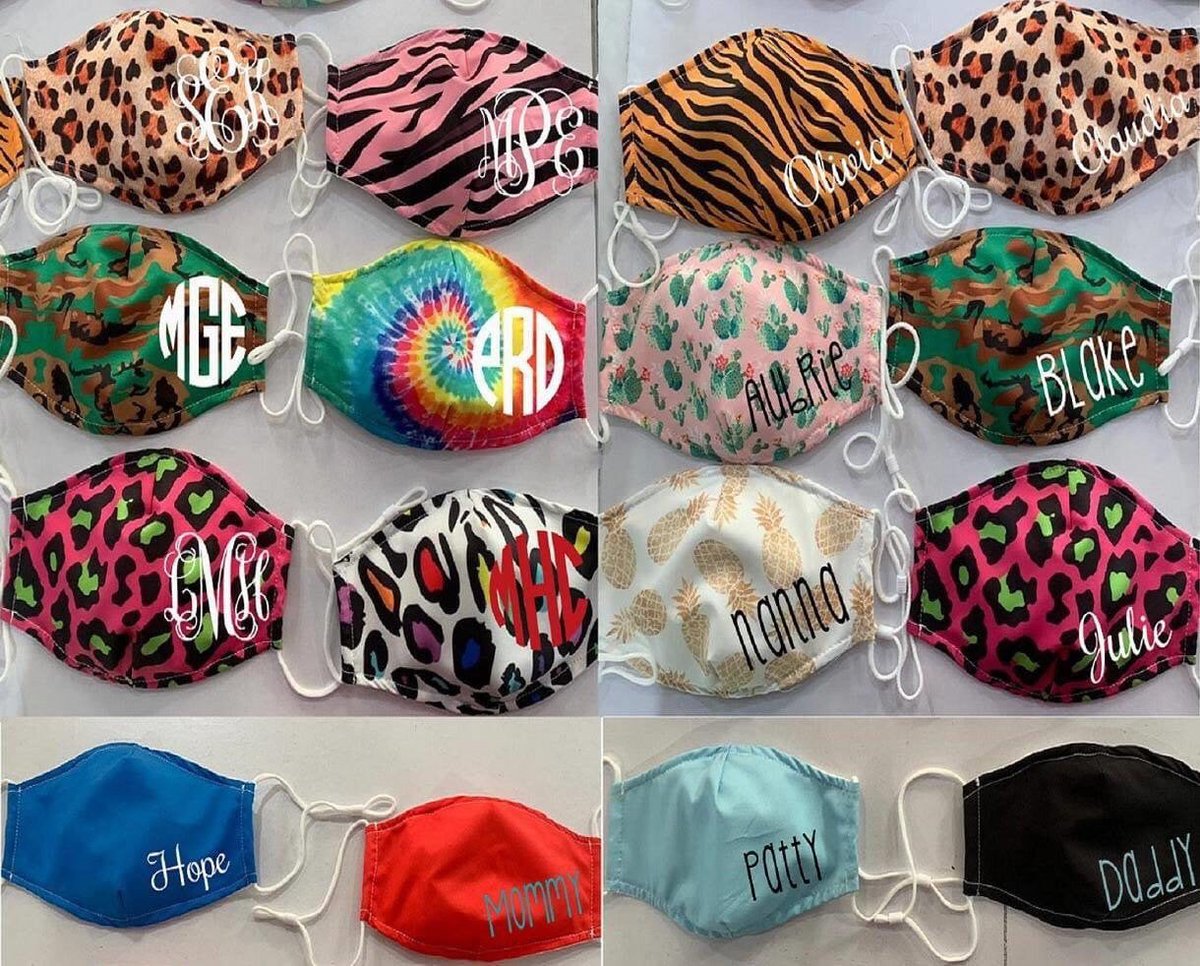 admiralwest1's tweet photo. Custom, Personalized, Monogram Cotton Face Mask with pocket for filter and elastic. Reusable, Washable Face Covering,  Cloth Nose Mask. #customfacemask #clothfacemask #personalizedmask #facemaskwashable #facemaskmen #facemaskkids #facemasksmall https://t.co/v60tQMdlzk https://t.co/mhGKARDy7S