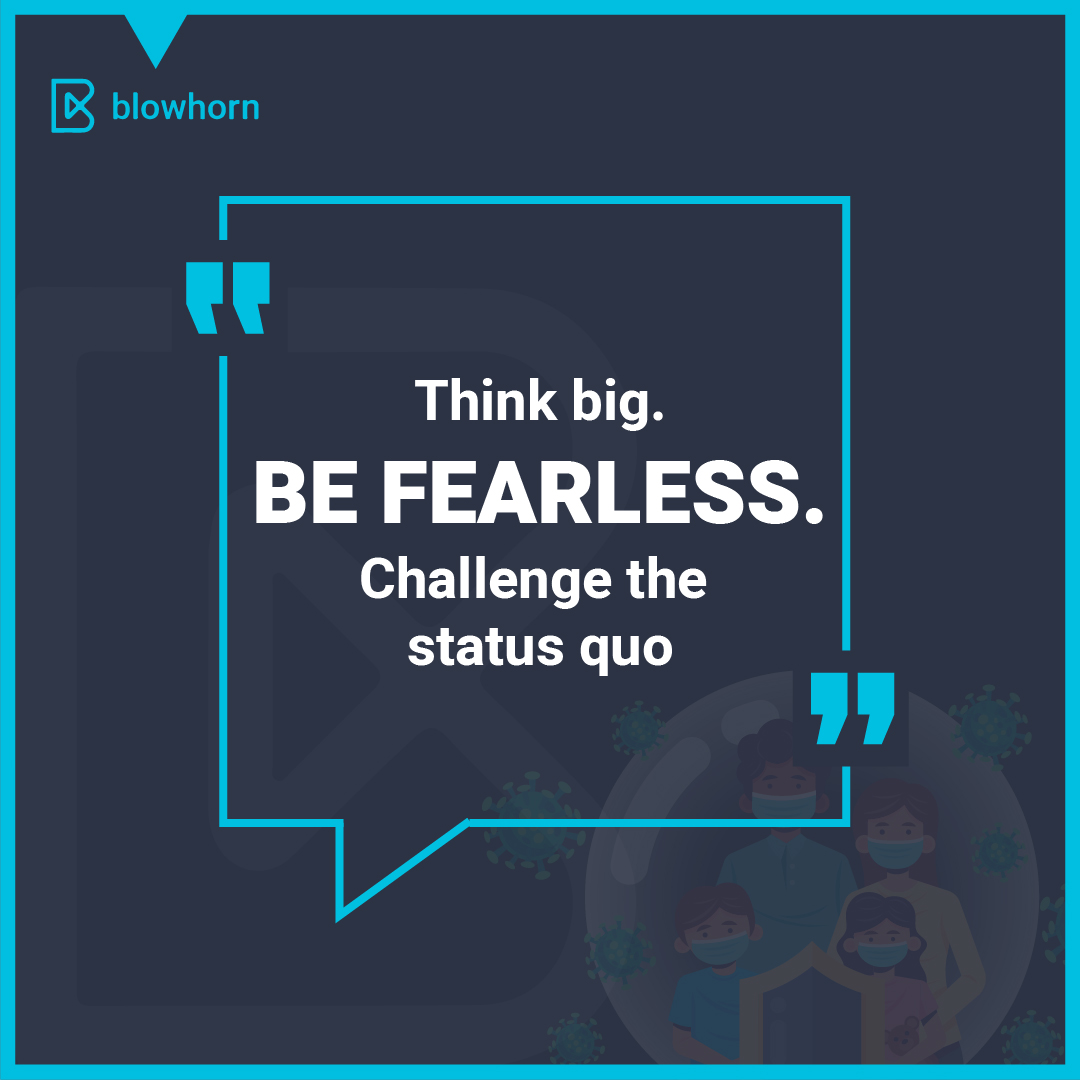 Blowhornlog's tweet image. Think big, be fearless. Challenge the status quo. 
#OurValue #Customerdelight #logistics #Blowhorn