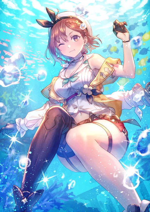 ライザのアトリエ2のちょっと大人ライザかわいい!水中探索が楽しみ!???
#ライザ2  #AtelierRyza2 