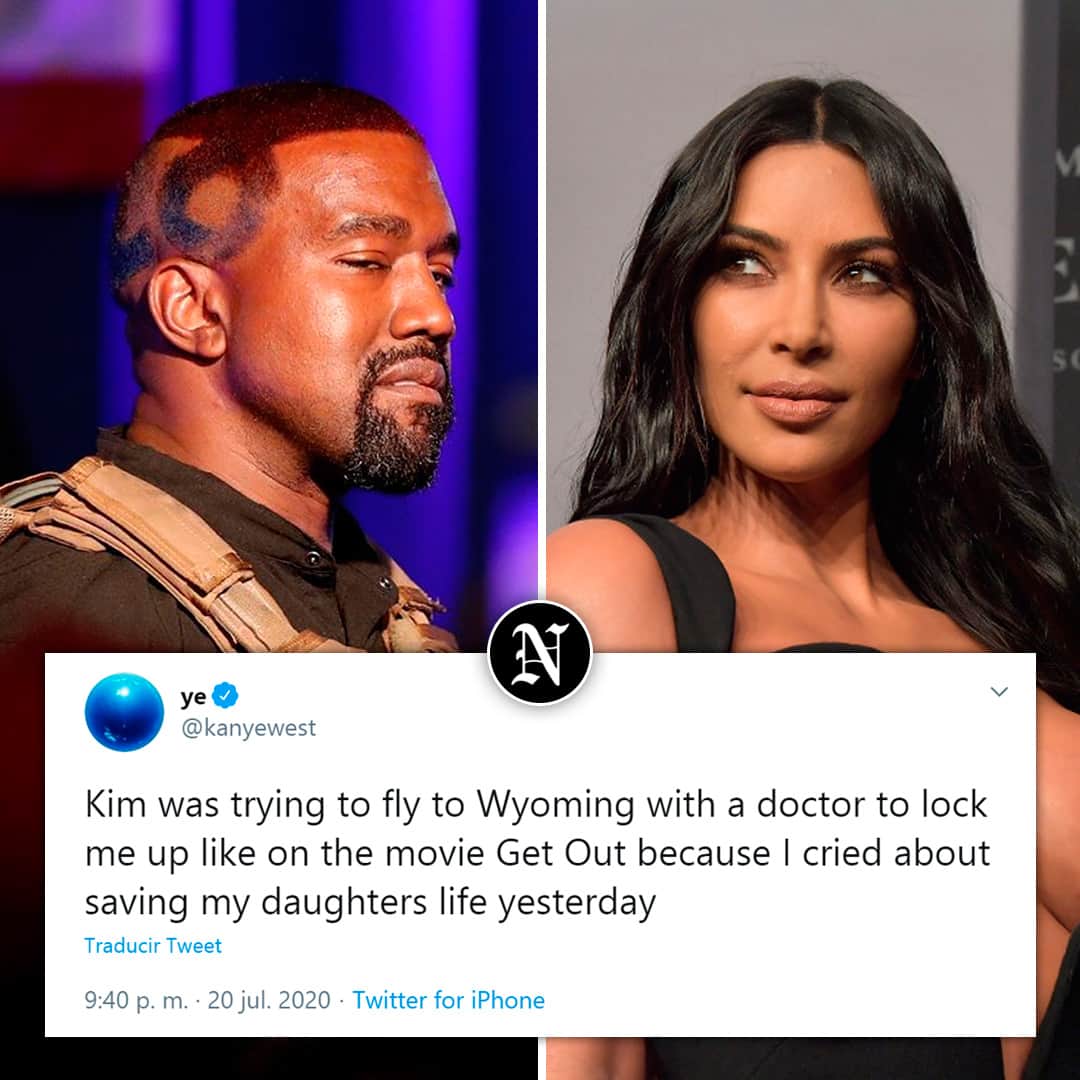 Al parecer a Kim Kardashian le molesto mucho que Kanye usara historias personales en su campaña para ser presidente. Después de revelar que el aborto de su hija North estuvo en discusión en el pasado, Ye toma twitter para contarnos que Kim lo esta buscando para atención medica.