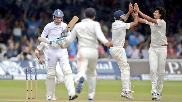 The wicket of  @MattPrior13, fiddled with all the batters.  @benstokes38,  @root66,  @StuartBroad8 all succumb. Stokes and Root even tried to put the plan off by attacking Ishant's bouncers but only to make a mockery off themselves. 