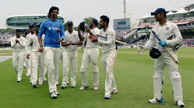  @ImIshant had 7 on his name. India had the test. This became the 2nd time when Ind won a test in Lord's. Ishant's inngs figure 7-74 became the 4th best among Indian seamers in an away game (in terms of inngs). This win was special. It made Eng treat us with respect..