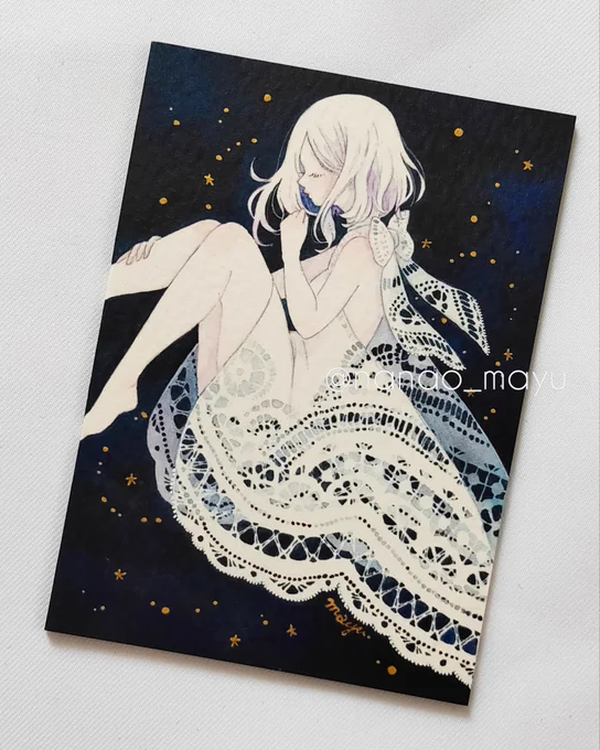 ATC(64x89mm)/アクリル/マーメイドボード

「星の装い・人魚」
「星の装い・妖精」

 #nanao_mayu  #ATCつくりました  #額装ATC 
