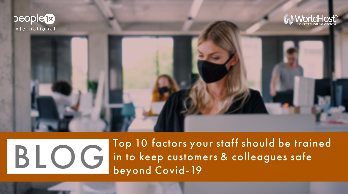 p1stgroup's tweet photo. What are the key aspects your staff should be trained in for you to be confident they’re empowered to keep customers & colleagues safe? Read our latest blog for our top 10 training ‘must haves’ for your service professionals: https://t.co/VNalka3P8s #WorldHost2020 https://t.co/LXtvnXTAOc