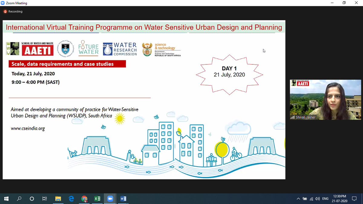 shi_vani_y's tweet photo. How do you go for a training in this #NewNormal? Day 1 of #virtualtraining on #WSUDP kickstarted by @shivalijainer, @school_waterCSE, @CSEINDIA briefing about the #dayschedule & a very #insightful #reflectionsession of last week's #webinars #studymaterial using #zoombreakoutrooms https://t.co/k2ibtbDRSu