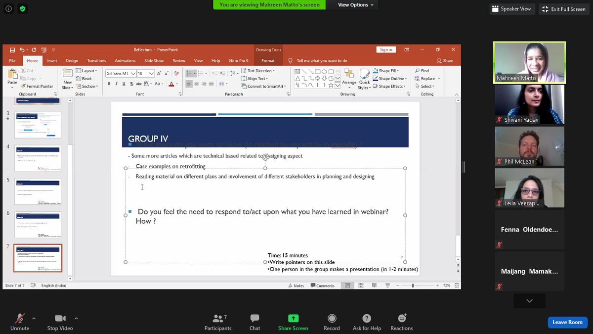 shi_vani_y's tweet photo. How do you go for a training in this #NewNormal? Day 1 of #virtualtraining on #WSUDP kickstarted by @shivalijainer, @school_waterCSE, @CSEINDIA briefing about the #dayschedule & a very #insightful #reflectionsession of last week's #webinars #studymaterial using #zoombreakoutrooms https://t.co/k2ibtbDRSu